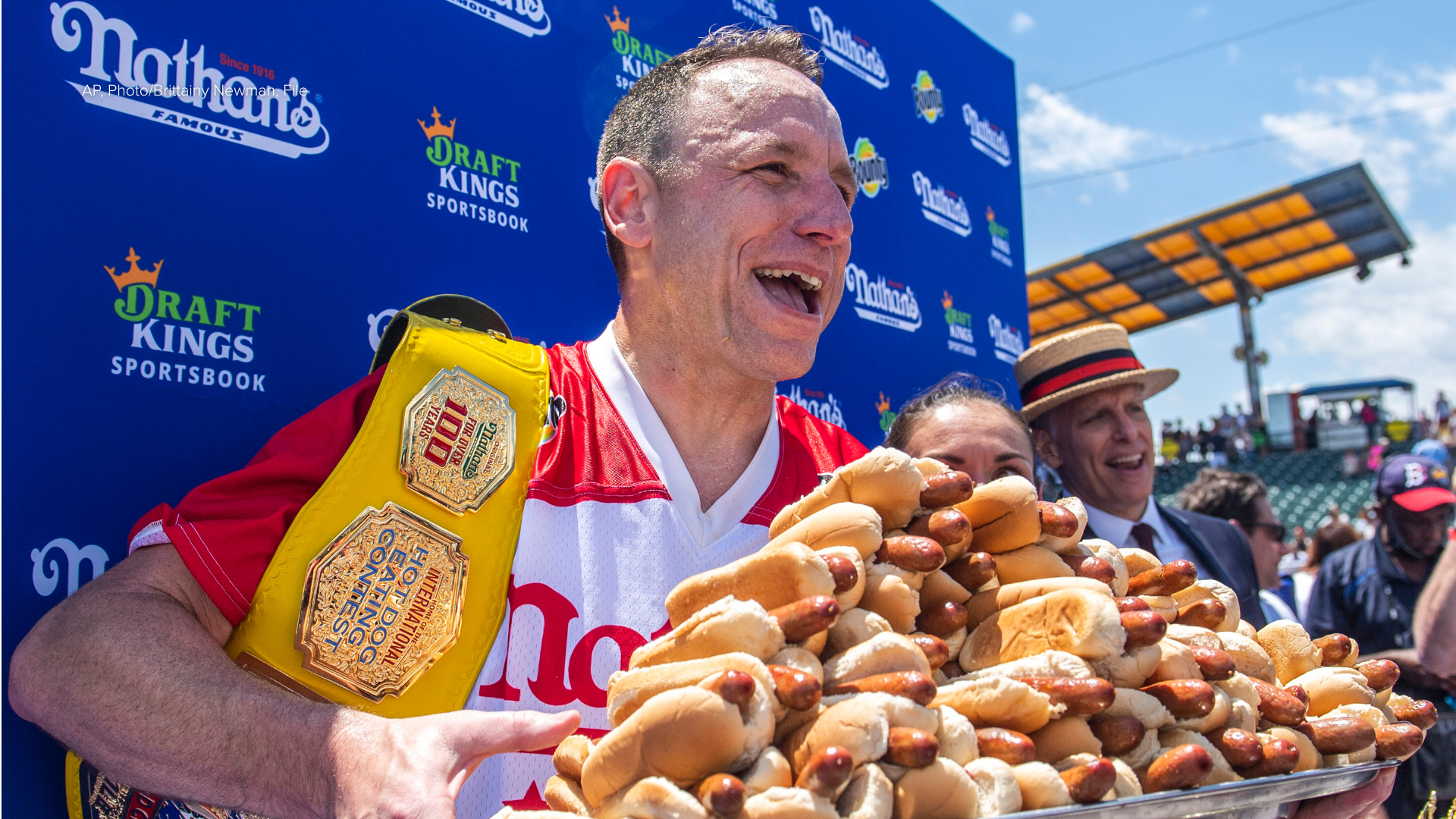 Weigh-in for Nathan's Famous Fourth of July hot dog-eating contest